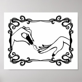 Das Malen von Nagelpolnisch ist eine Kunst Poster