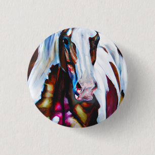 Das malerische Pferd Button