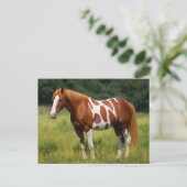 Das malerische Pferd Postkarte (Stehend Vorderseite)