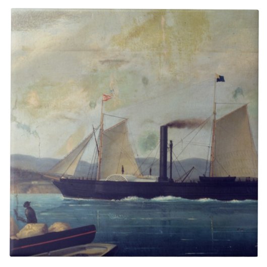 Das "Mallorcan", auf dem Schiff George Sand und Fliese (Vorderseite)