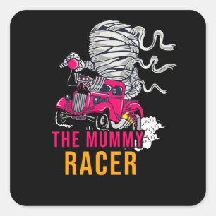 Das Mama-Racer Quadratischer Aufkleber