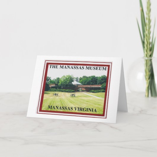 DAS MANASSAS MUSEUM KARTE (Vorderseite)