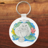 Das Manatee gerettet Schlüsselanhänger (Vorderseite)