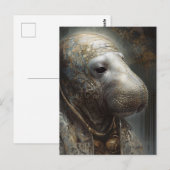 Das Manatee Postkarte (Vorne/Hinten)