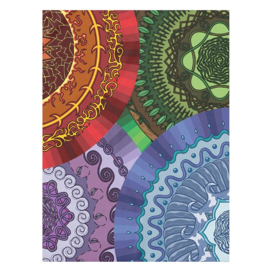 Das Mandalas Elemente Tischdecke (Vorderseite)