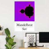 Das Mandelbrot-Set (vollständig) Poster (Heimbüro)
