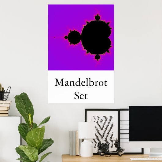 Das Mandelbrot-Set (vollständig) Poster (Heimbüro)