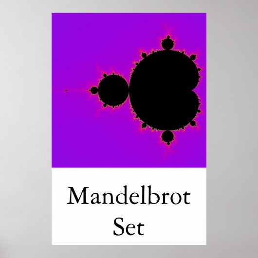 Das Mandelbrot-Set (vollständig) Poster (Vorne)