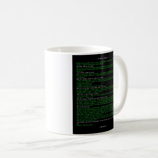 Das Manifest des Hackers Kaffeetasse (VorderseiteRechts)