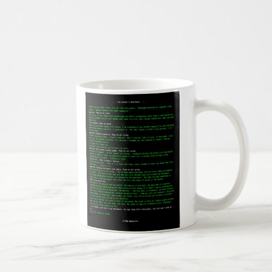Das Manifest des Hackers Kaffeetasse (Rechts)