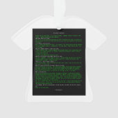 Das Manifest des Hackers Ornament (Vorderseite)