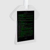 Das Manifest des Hackers Ornament (Vorderseite)