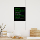 Das Manifest des Hackers Poster (Küche)