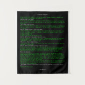Das Manifest des Hackers Wandteppich (Vorderseite)