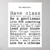 Das MANifest Poster (Vorne)