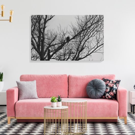 Das Männchen wacht Leinwanddruck (Insitu (Wohnzimmer))