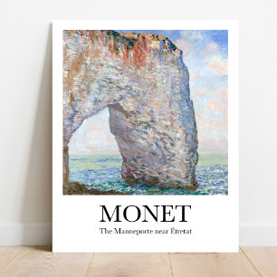Das Manneporte bei Étretat von Claude Monet Poster