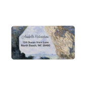 Das Manneporte von Claude Monet Adressaufkleber (Vorne)