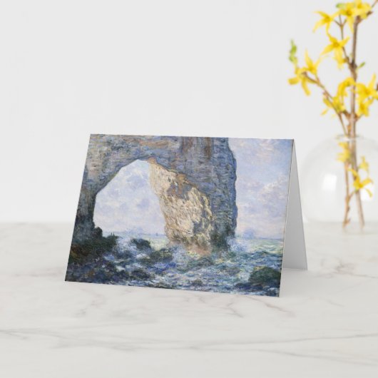 Das Manneporte von Claude Monet Karte (Gelbe Blume)