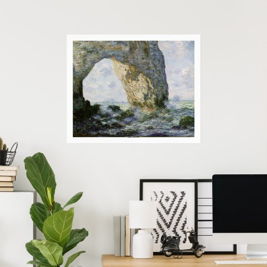 Das Manneporte von Claude Monet Poster (Heimbüro)