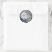 Das Manneporte von Claude Monet Runder Aufkleber (Tasche)