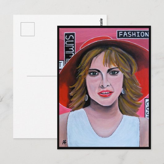 Das Mannequin-Gemälde von Alfred Fox Postkarte (Vorne/Hinten)