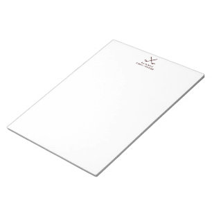 Das männliche Golf Stationary Notepad in Brown Notizblock