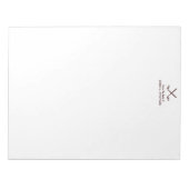 Das männliche Golf Stationary Notepad in Brown Notizblock (Vorderseite)