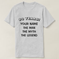 Das Mannmythos- Legende 90. Geburtstags-Shirt für