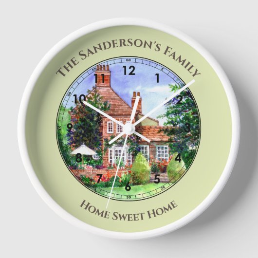 Das Manor House Heslington York England Uhr (Vorderseite)