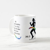 Das Marathon der Frauen mit Puzzlespiel-Band Kaffeetasse (Vorderseite Links)
