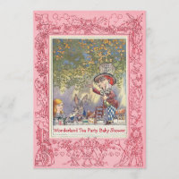 Das Märchenland-Tee-Party-Baby-Dusche des rosa