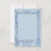 Das Märchenland-Tee-Party des blauen wütenden Dankeskarte (Rückseite)