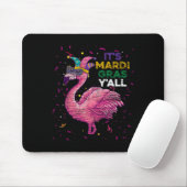 Das Mardi Gras Yall Flamingo Mousepad (Mit Mouse)