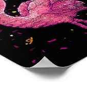 Das Mardi Gras Yall Flamingo Poster (Ecke)