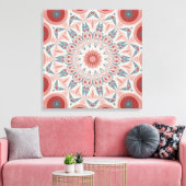 Das markante moderne Kaleidoskop Mandala Triptych Leinwanddruck (Insitu (Wohnzimmer))