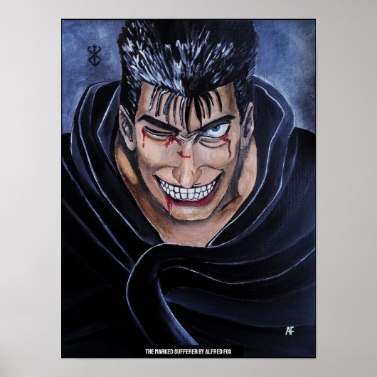 Das Marked Sufferer Gemälde von Alfred Fox Poster (Vorne)