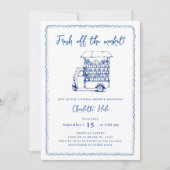 Das Market-Bauern-Brautparty Einladung (Vorderseite)