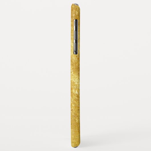 Das Marmormuster aus Gold und Gelb Case-Mate iPhone Hülle (Hinten/Links)