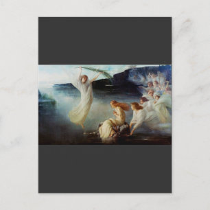 Das Martyrium der heiligen Christina Feiertagspostkarte
