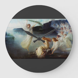 Das Martyrium der heiligen Christina Große Wanduhr