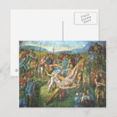 Das Martyrium des heiligen Peter Postkarte (Vorne/Hinten)