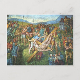Das Martyrium des heiligen Peter Postkarte