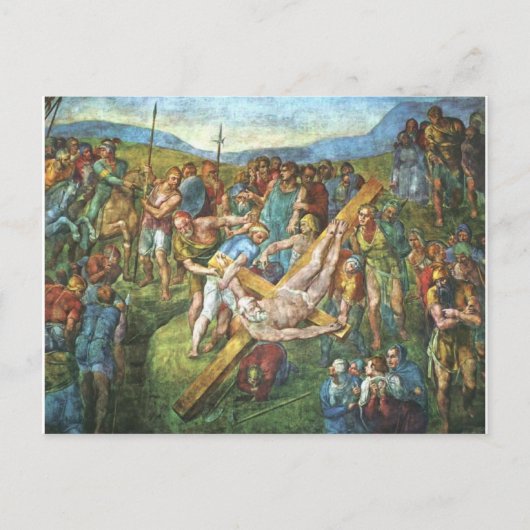 Das Martyrium des heiligen Peter Postkarte (Vorderseite)