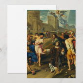 Das Martyrium von Saint Stephen Feiertagskarte (Vorne/Hinten)