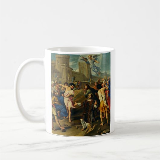 Das Martyrium von Saint Stephen Kaffeetasse (Links)