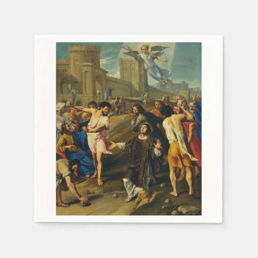 Das Martyrium von Saint Stephen Serviette (Vorderseite)