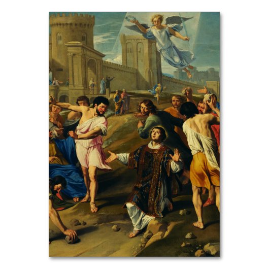 Das Martyrium von Saint Stephen Tischnummer (Vorderseite)