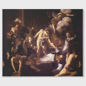 Das Martyrium von St Matthew durch Caravaggio 1600 Geschenkpapier (Flach)