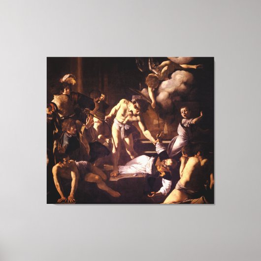 Das Martyrium von St. Matthew von Caravaggio 1600 Leinwanddruck (Vorderseite)